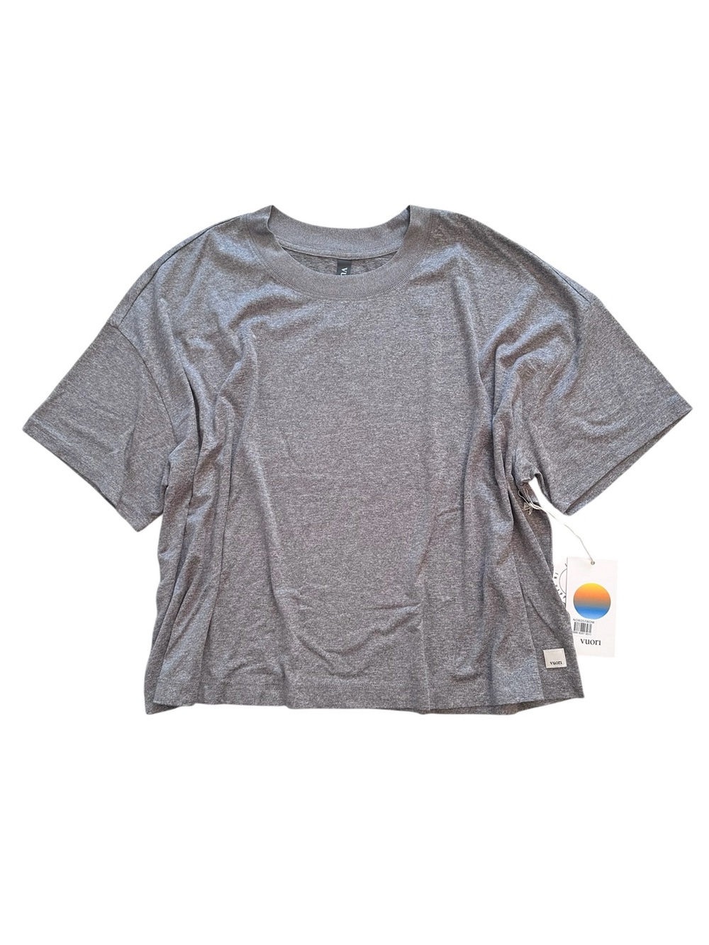 Vuori Energy Tee Heather Grey size Large NWT